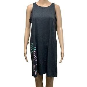 Womens Beach Dress Cover Up Tropical Flamingo Palm Tree Summer Tank Top Small